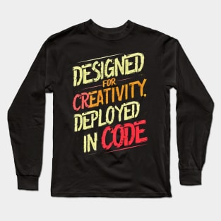 Artistic Code Fusion - Unique Programmer’s Long Sleeve T-Shirt